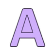 v6 - Letter_A-1.STL Puzzle ABC (Alphabet word learning)