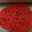 fotbal 1.jpg Cookie stamp + cutter -  Football player II