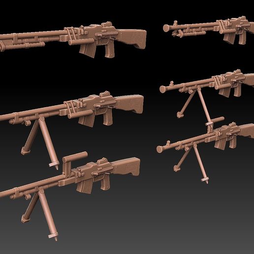🔫 Swedish M37 BAR Rifle・ STL File for 3D printing・Cults