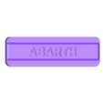 Autobianchi A112 - Abarth Text Side Badge.stl Autobianchi A112 3D Abarth Side Badge