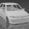 106-5.png Peugeot 106 GTi 1996 Rohkarosserie - geteilte Teile zum einfachen Drucken