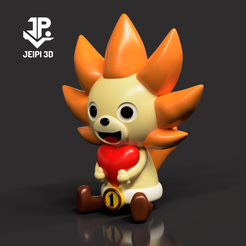 230122_INVIERNO_001.png STL-Datei SUNNY KUN_ONE PIECE_SUNNY GO_CHIBI_CHARACTER・Design zum Herunterladen und 3D-Drucken