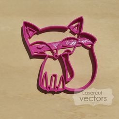 zorro.jpg Archivo STL gratuito Foxy cookie cutter. Cortante de galletas zorrito・Design para impresora 3D para descargar