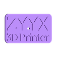 optional_ZYYX_logo_plate_big.stl Бесплатный STL файл Трактор OpenRC・Шаблон для 3D-печати для загрузки