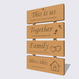 Shapr-Image-2024-02-14-174400.png Home blessing plaque, Farmhouse Wall Decor,  Home Wall Sign THIS IS US, TOGETHER, FAMILY, BLESS THIS HOME, flex joint,