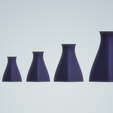 Capture1.png Triangle Bottle 1 Vase STL File - Digital Download -5 Sizes- Homeware, Minimalist Modern Design