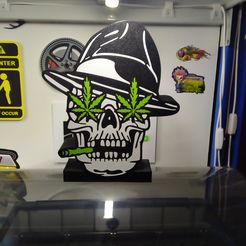 skull weed eyes LIGHTBOX MULTICOLOR /SINGLE EXTRUDER/bambu plate