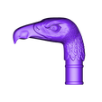 9.stl manche de canne de vautour