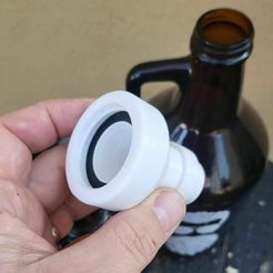 354036686_713927744071914_5918504478534080138_n.jpg Archivo STL ACOPLE DE PEGAS CERVECERAS PARA RECARGA DE BOTELLAS GROWLER DE 2LY 1L BOCA ANCHA・Modelo de impresora 3D para descargar