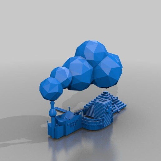 A surrealistic view of xyxyxy - 3D model önizlemesi