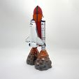 rocket_pic4_square.jpg Rocket Taking Off Pencil Holder Space Shuttle Launch Desk Decoration