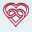 infinity-hearts-knot-1.png Infinity hearts knot, Symbol for eternal, everlasting love, hearts stencil, embross, mold, Valentine's Day ornament, wedding decor, wall art decoration, anniversary topper