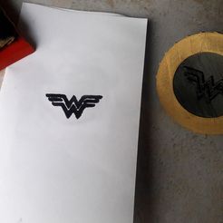 Sello-WW.jpg RUBBER INK STAMP - DC Heroes Wonder Woman - INTERCHANGEABLE SEAL