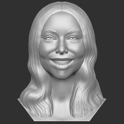 1.jpg Fichier STL Buste de Mariah Carey pour l'impression 3D・Plan pour impression 3D à télécharger