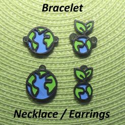 IMG_7393.jpg STL-Datei 4 Earth Necklaces, Armbänder, Earrings, Jewelry・Vorlage für 3D-Druck zum herunterladen