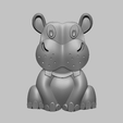 2.png Hippopotamus, Hippopotamus STL file