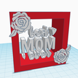 best-mom-ever-frame-4.png Best Mom Ever Decor Stand with roses and hearts
