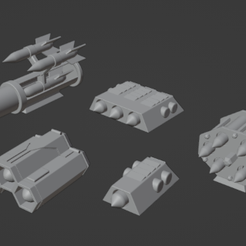 MissileOne.png Fichier 3D Set de missiles Gaslands・Plan à imprimer en 3D à télécharger