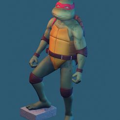 9AE0DD0F-B677-470E-9DBE-C2BC2DA41ECA-1.jpg STL file Teenage Mutant Ninja Turtle - Raphael・Model to download and 3D print