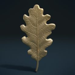 Oak_Leaf_x-0001.jpg Archivo STL Hoja de Roble・Modelo de impresora 3D para descargar