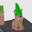 Supports-Instructions.png Dog With Gnome Hat Figurine / Pencil Holder / 3MF Included