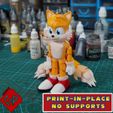 a.jpg Flexi Tails (Sonic) - Print In Place - No Supports