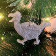 Dodo_running_print.jpg Prehistoric dinosaur-animal Christmas decoration set - pre-supported