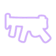 FORTNITE AMETRALLADORA ext 9cm.stl STL file Fortnite Logo and Machine Gun・3D printable model to download