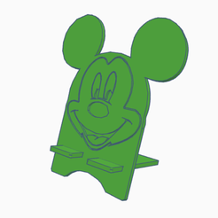 mickey.png STL file Mickey Mouse Phone stand・3D printer model to download