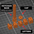 Standard-font-Slicer.png Fichier 3D Porte-clés fidget personnalisable - Paquet de valeur・Plan pour impression 3D à télécharger