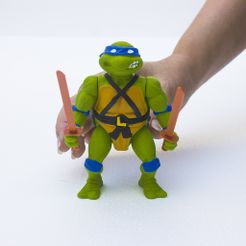 1.jpg STL file TMNT Leonardo Articulated Print-in-Place and Assembly・Model to download and 3D print, lacalavera