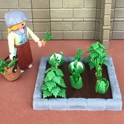 s-l1600-3.jpg Archivo STL Huerto miniatura Belén Medieval para figuras escala playmobil・Modelo de impresión 3D para descargar
