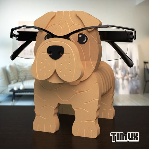 SHAR PEI GLASSES HOLDER