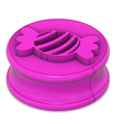 Candy-puck-top.png Candy sweet stamping/embossing puck - cookie/playdough/fondant/polymer clay