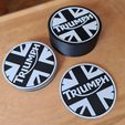 20250515_115625.jpg Easy Print Any Printer Triumph Mug Parking Space Mug Cup Coaster Set and Storage Holder Case Box Daytona Bonneville T100 T120 Trident 660 Tiger 800 Speed Triple Street Rocket Speed T120