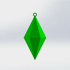Front-View.jpg STL file The Sims Icon Keyring・3D printable design to download