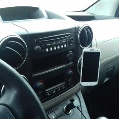 BERLINGO.jpeg STL-Datei magnetic phone holder Berlingo Citroën, Partner Peugeot kostenlos herunterladen • Modell für den 3D-Druck, lucain