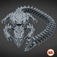 PrintInPlace_The_Dragon_V04.jpg 🐉 Easy-Print Articulated The Dragon - Print-in-Place STL | 30+ Joints | Single-Head, Wingless, 4-Color Multi-Material (Bambu A1 Mini Ready)