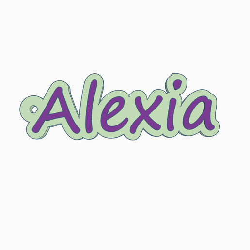 Alexia keychain
