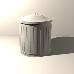 TrashCan.jpg STL-Datei Industrial Waste Bin kostenlos・Design für 3D-Drucker zum herunterladen, BariltAntoine