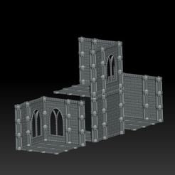 render_1.jpg Archivo STL Fortaleza gótica・Plan imprimible en 3D para descargar