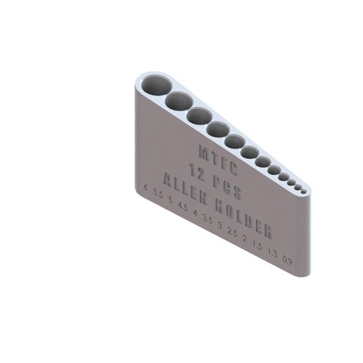 12 allen key holder metric
