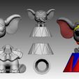 dumbocircusparts.jpg Dumbo PopFunko Circus 3D print model