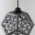 Silver-Topish.png STL file Platonic Forest Lamp Shade・3D printer design to download
