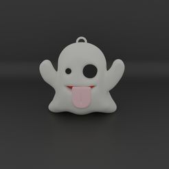 untitled.jpg Porte-clés Emoji fantôme