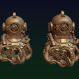 08.png Diving helmet with octopus