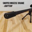 Title.jpg Файл STL Снайперский дульный тормоз - Raptor・3D-печатный дизайн для загрузки