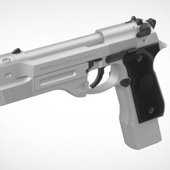 001.jpg Fichier STL Pistolet Beretta 92FS du film Underworld:Awakening・Plan pour imprimante 3D à télécharger, vetrock
