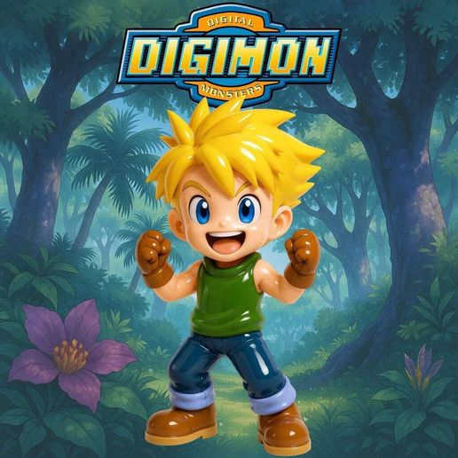 Digimon Matt chibi 3D model