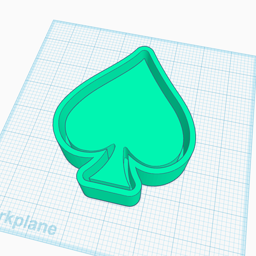 🃏 Spade・ STL File for 3D printing・Cults